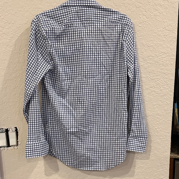 Bonobos Men's Black and White Checkered Shirt size 15 slim fit 33 - Picture 4 of 4